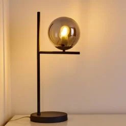 hofstein Lampe à poser Hogatza Noir, 1 lumière