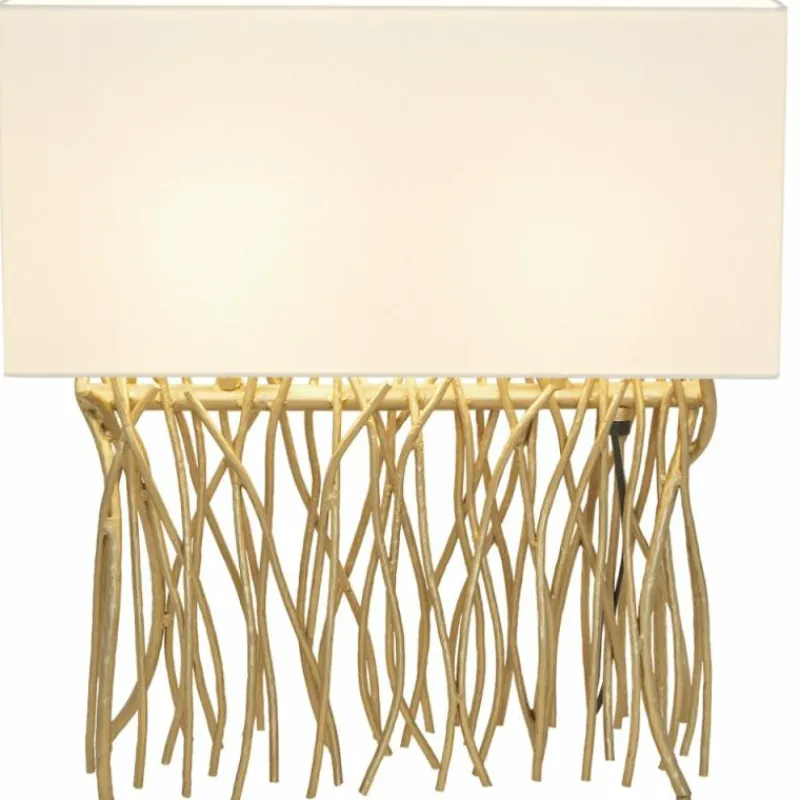 Lampes En Tissu-Luminaires Holländer Lampe à poser Holländer CAPRI Or, 2 lumières