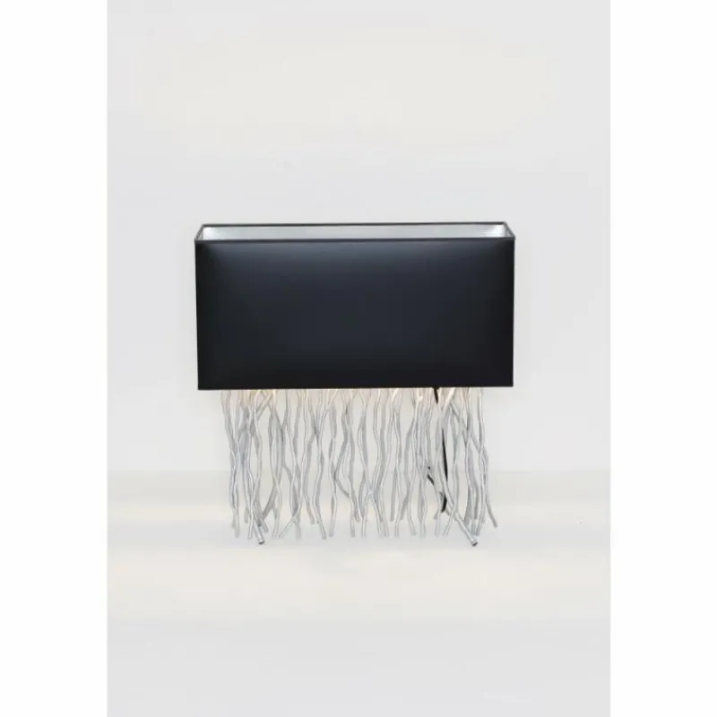 Lampes En Tissu-Luminaires Holländer Lampe à poser Holländer CAPRI Argenté, 2 lumières