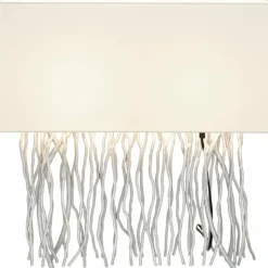 Lampes En Tissu-Luminaires Holländer Lampe à poser Holländer CAPRI Argenté, 2 lumières