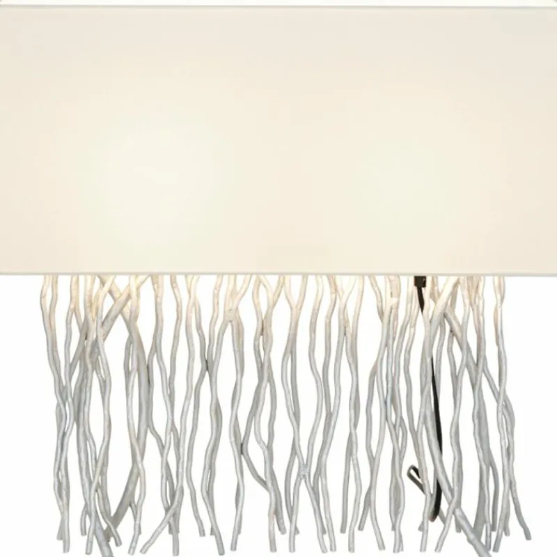 Lampes En Tissu-Luminaires Holländer Lampe à poser Holländer CAPRI Argenté, 2 lumières