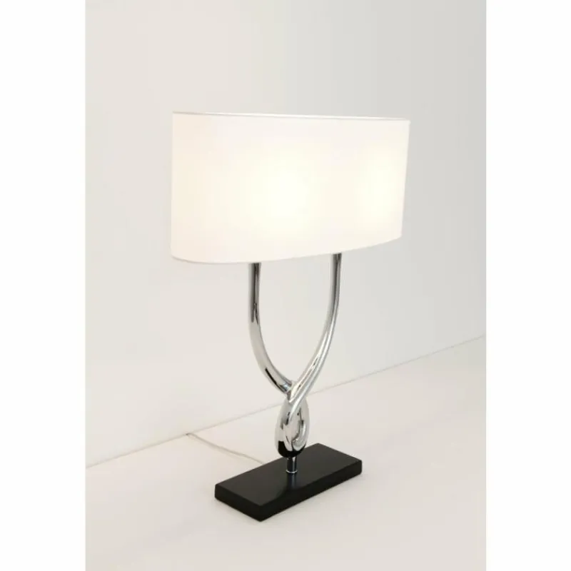 Lampes En Tissu-Luminaires Holländer Lampe à poser Holländer MONUMENTO Noir, Argenté, 2 lumières