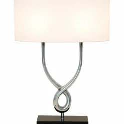 Lampes En Tissu-Luminaires Holländer Lampe à poser Holländer MONUMENTO Noir, Argenté, 2 lumières