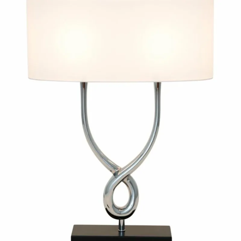 Lampes En Tissu-Luminaires Holländer Lampe à poser Holländer MONUMENTO Noir, Argenté, 2 lumières