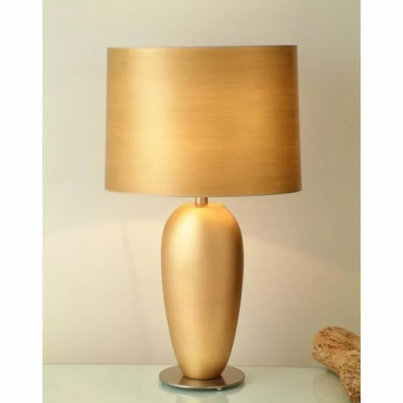 Luminaires Rustiques-Luminaires Holländer Lampe à poser Holländer OMEGA OVAL GRANDE Or, 1 lumière