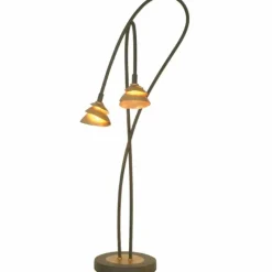 Lampes Dorées-Luminaires Holländer Lampe à poser Holländer SNAIL TWO Brun, Or, Noir, 2 lumières