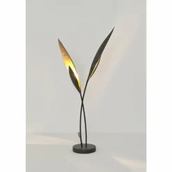 Lampes Dorées-Luminaires Holländer Lampe à poser Holländer STRELICIE Brun, Or, Noir, 2 lumières