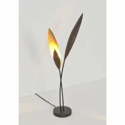 Lampes Dorées-Luminaires Holländer Lampe à poser Holländer STRELICIE Brun, Or, Noir, 2 lumières