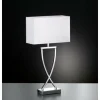 Lampes En Tissu-Luminaires Fischer & Honsel Lampe à poser Honsel Anni Chrome, 1 lumière