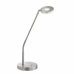 Luminaires Fischer & Honsel Lampe à poser Honsel Dent LED Nickel mat, 1 lumière, Changeur de couleurs* Éclairage Led