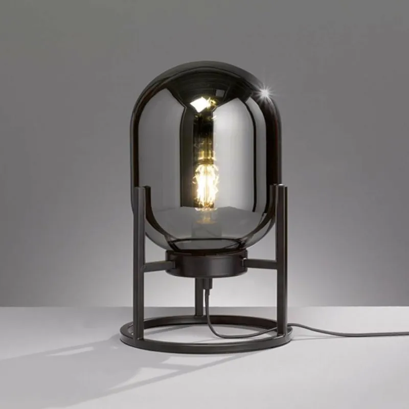 Luminaires Fischer & Honsel Lampe à poser Honsel Regi Noir, 1 lumière