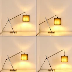 Lampes En Tissu-hofstein Lampe à poser Huemoz Nickel mat, 1 lumière