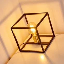 Lampes Dorées-hofstein Lampe à poser Ibusuki Or, Laiton, Noir, 1 lumière