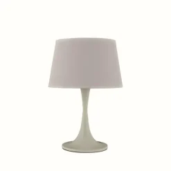 Lampes En Tissu-Luminaires Ideallux Lampe à poser Ideal Lux LONDON Blanc, 1 lumière