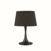 Lampes En Tissu-Luminaires Ideallux Lampe à poser Ideal Lux LONDON Noir, 1 lumière