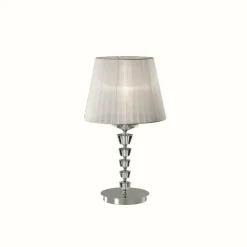 Lampes En Tissu-Luminaires Ideallux Lampe à poser Ideal Lux PEGASO Blanc, 1 lumière