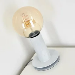 Lampes Vintages & Rétros-hofstein Lampe à poser Kimstad Gris, 1 lumière