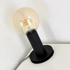 Lampes Vintages & Rétros-hofstein Lampe à poser Kimstad Noir, 1 lumière