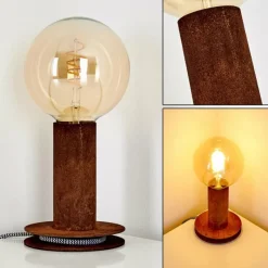 Lampes Vintages & Rétros-hofstein Lampe à poser Kimstad Rouille, 1 lumière