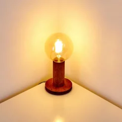 Lampes Vintages & Rétros-hofstein Lampe à poser Kimstad Rouille, 1 lumière