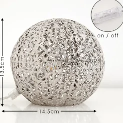 hofstein Lampe à poser Kobenhavn Argenté, 1 lumière