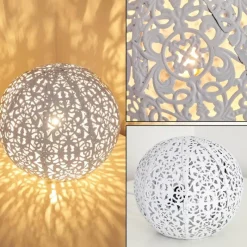 Luminaires Rustiques-hofstein Lampe à poser Kobenhavn Blanc, 1 lumière