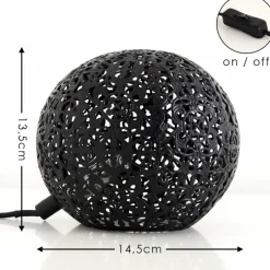 Luminaires Rustiques-hofstein Lampe à poser Kobenhavn Noir, 1 lumière