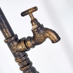 Lampes Dorées-hofstein Lampe à poser Kolyma Brun, Noir doré, 1 lumière