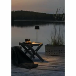 Luminaires Rustiques-Luminaires Konstsmide Lampe à poser Konstsmide Capri LED Noir, 1 lumière