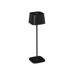 Luminaires Rustiques-Luminaires Konstsmide Lampe à poser Konstsmide Capri LED Noir, 1 lumière