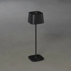 Luminaires Rustiques-Luminaires Konstsmide Lampe à poser Konstsmide Capri LED Noir, 1 lumière