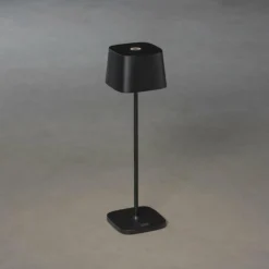 Luminaires Rustiques-Luminaires Konstsmide Lampe à poser Konstsmide Capri LED Noir, 1 lumière