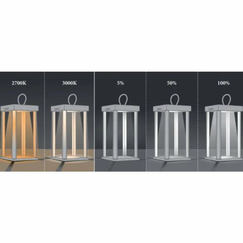 Luminaires Konstsmide Lampe à poser Konstsmide Cannes LED Rouille, 5 lumières