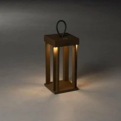 Luminaires Konstsmide Lampe à poser Konstsmide Cannes LED Rouille, 5 lumières