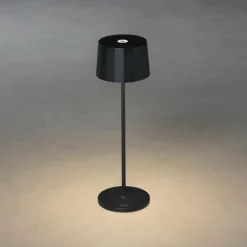 Luminaires Konstsmide Lampe à poser Konstsmide Positano LED Noir, 1 lumière