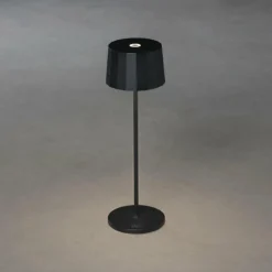 Luminaires Konstsmide Lampe à poser Konstsmide Positano LED Noir, 1 lumière