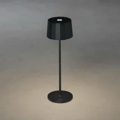 Luminaires Konstsmide Lampe à poser Konstsmide Positano LED Noir, 1 lumière
