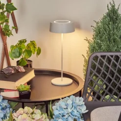 hofstein Lampe à poser Kouvi LED Blanc, 1 lumière