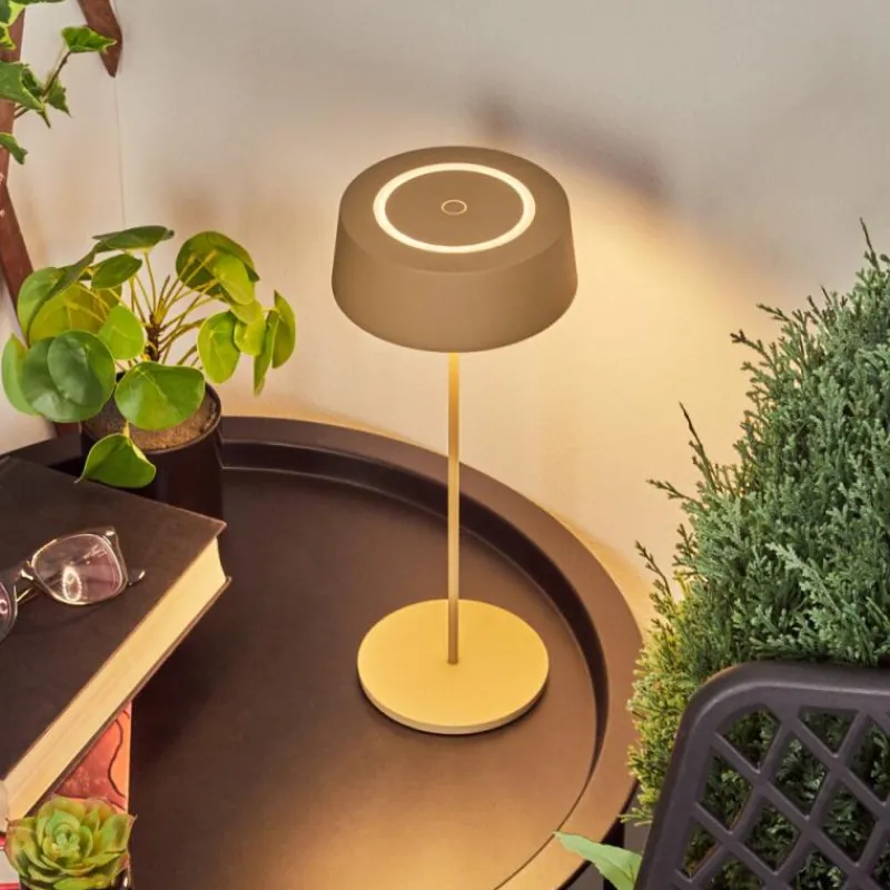 Lampes Dorées-hofstein Lampe à poser Kouvi LED Or, 1 lumière