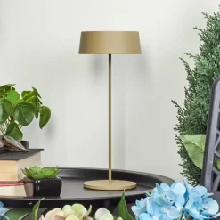 Lampes Dorées-hofstein Lampe à poser Kouvi LED Or, 1 lumière