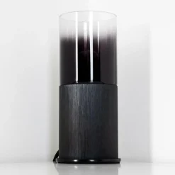 hofstein Lampe à poser Kuparuk Fumée, Noir, 1 lumière