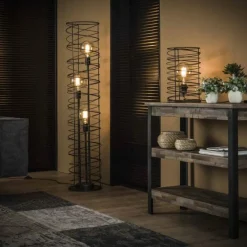 Lampes Industrielles-hofstein Lampe à poser Laghalerveen Anthracite, 1 lumière