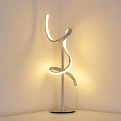 hofstein Lampe à poser Lavaca LED Argenté, 1 lumière