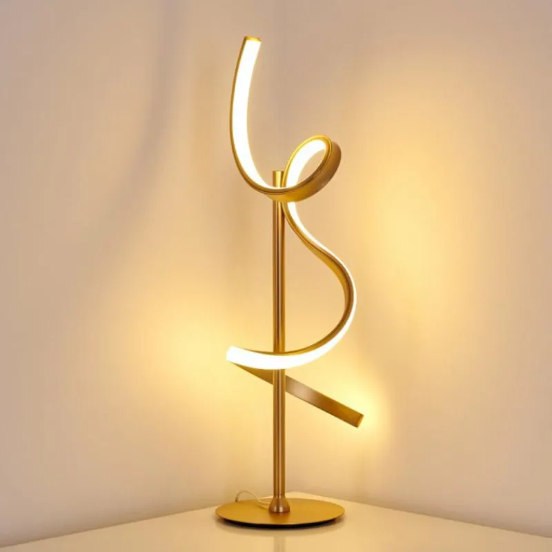 Lampes Dorées-hofstein Lampe à poser Lavaca LED Or, 1 lumière