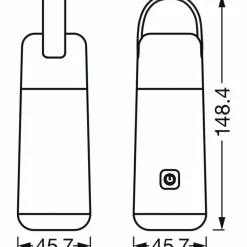 Luminaires Ledvance Lampe à poser LEDVANCE NIGHTLUX Gris, Blanc, 1 lumière