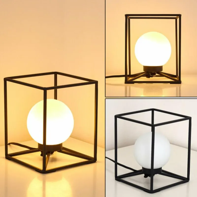 hofstein Lampe à poser Legano Noir, 1 lumière