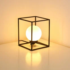 hofstein Lampe à poser Legano Noir, 1 lumière