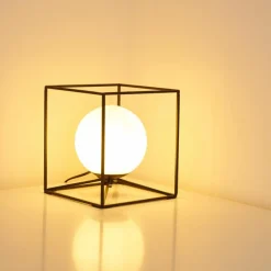 hofstein Lampe à poser Legano Noir, 1 lumière