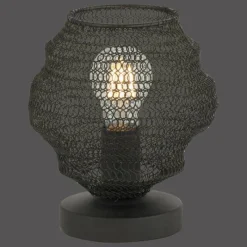 Lampes Vintages & Rétros-Luminaires Leuchten Direkt Lampe à poser Leuchten Direkt KOKON Noir, 1 lumière