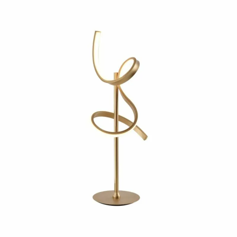 Luminaires Leuchten Direkt Lampe à poser Leuchten Direkt CURLS LED Laiton, 1 lumière* Éclairage Led